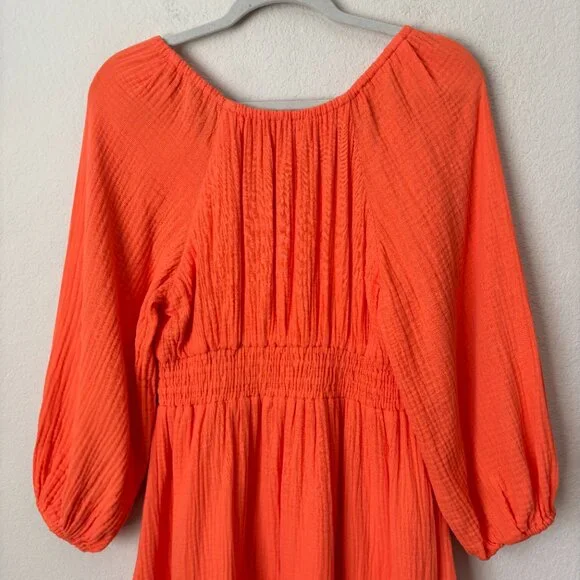 J. Crew V-Neck Midi Dress in Soft Gauze - Picture 7 of 11